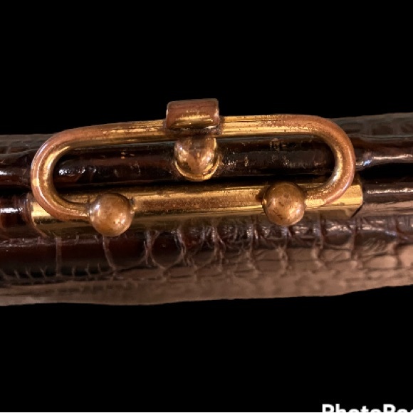 Vintage Goldline alligator top handle purse - Picture 5 of 8